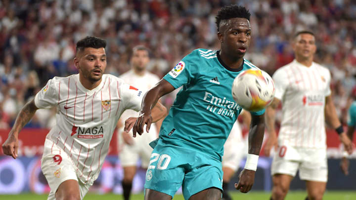 Com Vinícius Júnior em ação, o Real Madrid encara o Sevilla em jogo da rodada 11 da LaLiga Com Vinícius Júnior em ação, o Real Madrid encara o Sevilla em jogo da rodada 11 da LaLiga