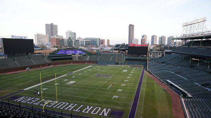 Northwestern football game at Wrigley Field