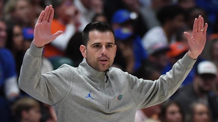Florida Gators head coach Todd Golden enters his third season as basketball coach. Florida Gators head coach Todd Golden enters his third season as basketball coach.
