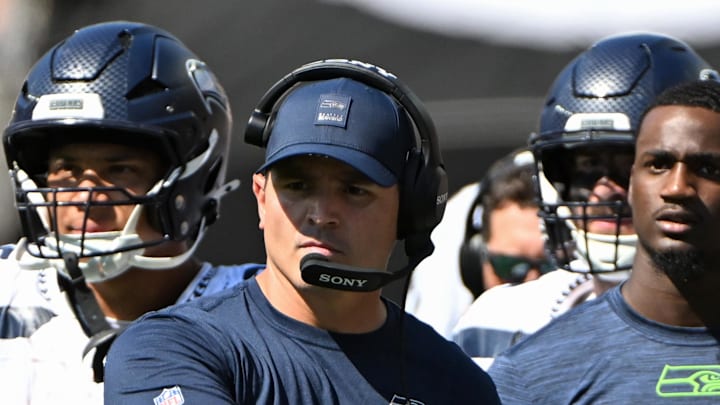 Seattle Seahawks head coach Mike Macdonald