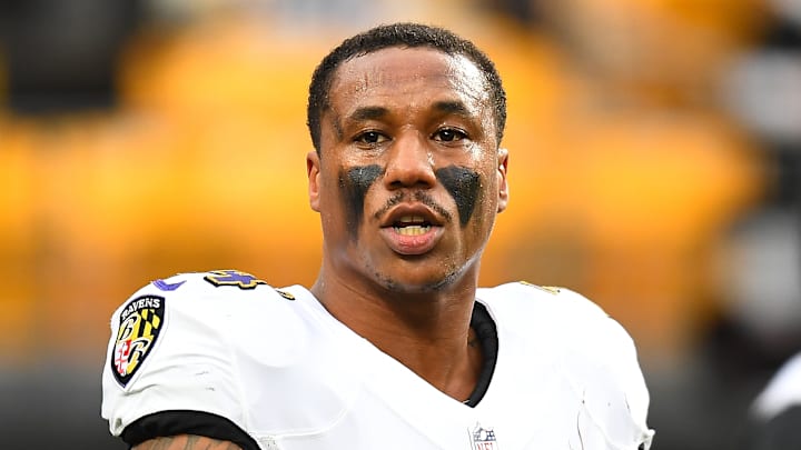Baltimore Ravens cornerback Marcus Peters (24)