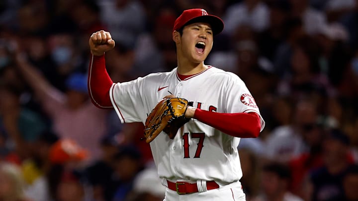 Ohtani consiguió una gran actuación ante los Medias Rojas