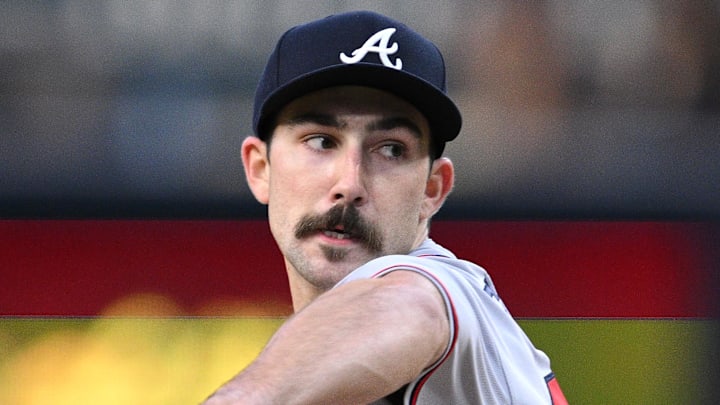 Apr 18, 2023; San Diego, California, USA; Atlanta Braves starting pitcher Spencer Strider (99)