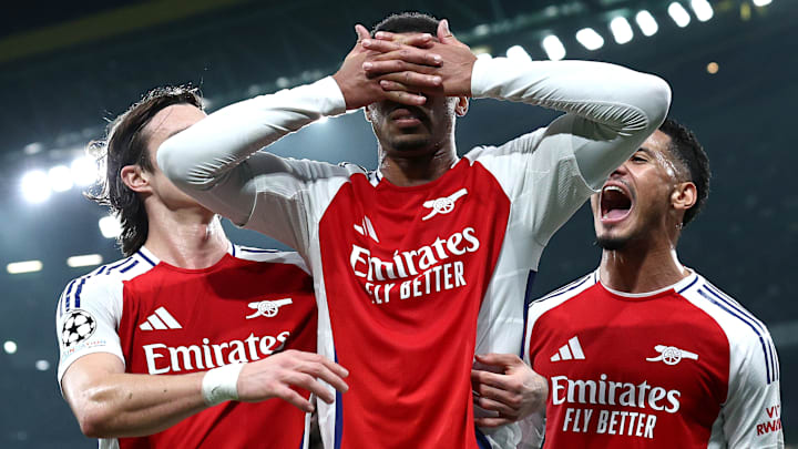 Gabriel botched his copycat celebration Gabriel botched his copycat celebration