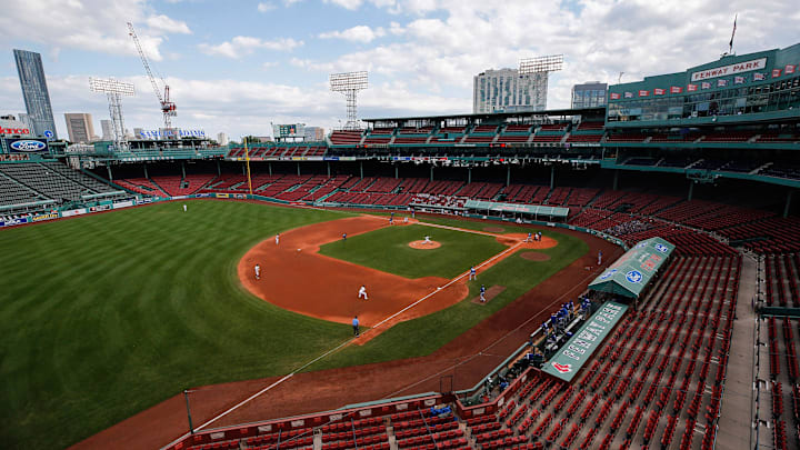 Sep 6, 2020; Boston, Massachusetts, USA; An empty Fenway Park is seen during the game between the Boston Red Sox and the Toronto Blue Jays. Mandatory Credit: Winslow Townson-Imagn Images Sep 6, 2020; Boston, Massachusetts, USA; An empty Fenway Park is seen during the game between the Boston Red Sox and the Toronto Blue Jays. Mandatory Credit: Winslow Townson-Imagn Images