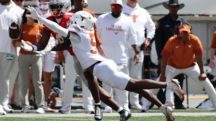 Texas Longhorns defensive back Malik Muhammad is a game-time decision.