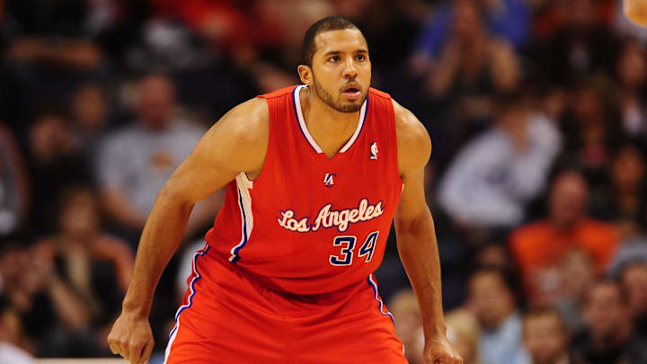 Nov. 26, 2010; Phoenix, AZ, USA; Los Angeles Clippers forward (34) Brian Cook against the Phoenix Suns at the US Airways Center. Mandatory Credit: Mark J. Rebilas-Imagn Images Nov. 26, 2010; Phoenix, AZ, USA; Los Angeles Clippers forward (34) Brian Cook against the Phoenix Suns at the US Airways Center. Mandatory Credit: Mark J. Rebilas-Imagn Images