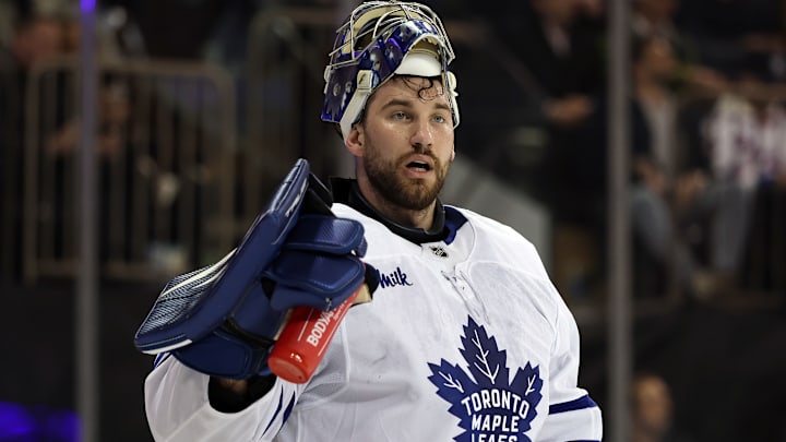 Toronto Maple Leafs netminder Anthony Stolarz has never made a playoff start in his career.