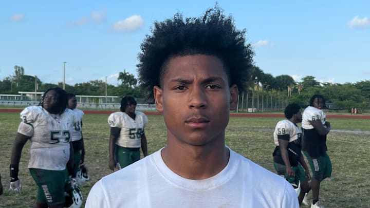 Miami Central wide receiver Naeshaun Montgomery