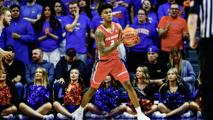 New Mexico Lobos guard Donovan Dent.