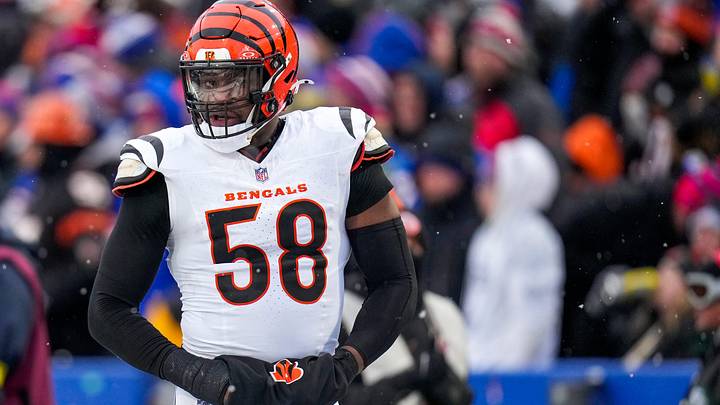 Cincinnati Bengals defensive end Joseph Ossai (58) walks for the locker room with trainers in the fourth quarter of the NFL Week 14 game between the Buffalo Bills and the Cincinnati Bengals at Highmark Stadium in Orchard Park, N.Y., on Sunday, Dec. 7, 2025. The Bills overcame a halftime deficit to win 39-34. Cincinnati Bengals defensive end Joseph Ossai (58) walks for the locker room with trainers in the fourth quarter of the NFL Week 14 game between the Buffalo Bills and the Cincinnati Bengals at Highmark Stadium in Orchard Park, N.Y., on Sunday, Dec. 7, 2025. The Bills overcame a halftime deficit to win 39-34.