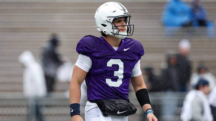 Penn State Nittany Lions quarterback Rocco Becht (3) Penn State Nittany Lions quarterback Rocco Becht (3)