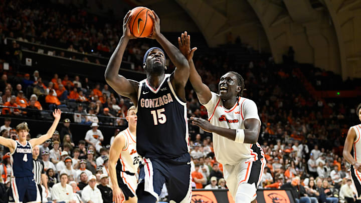 Gonzaga is a home favorite against Oregon State on Monday night.