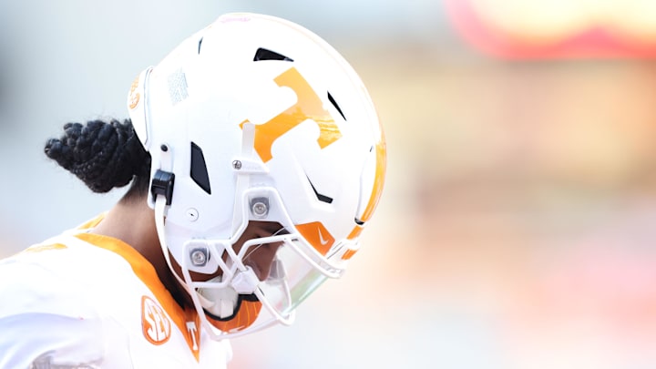 Tennessee Volunteers quarterback Nico Iamaleava prior to the game against the Arkansas Razorbacks