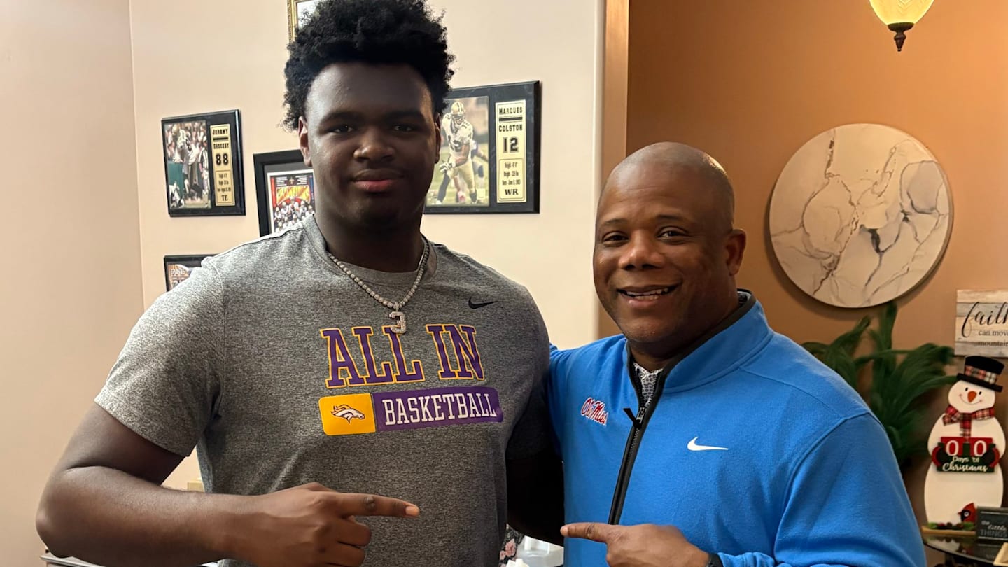 Ole Miss Football Takes Massive Visit To No. 1 OL in America, Elite Five-Star Recruit
