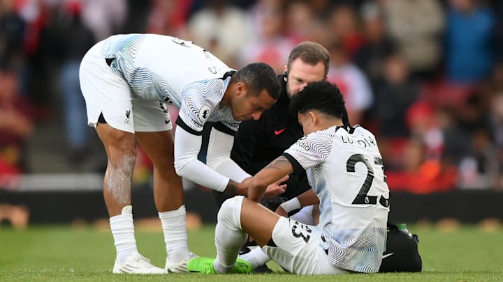 Luis Diaz verletzte sich gegen Arsenal