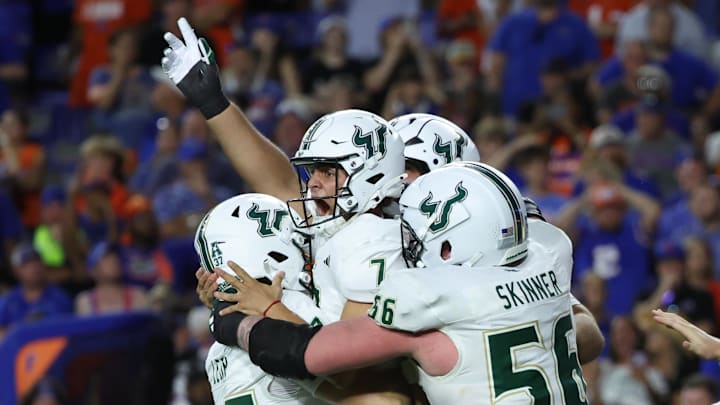 USF should be celebrating after Rob Higgins is reportedly hired as the Bulls new CEO of Athletics.  Like Niko Gramatica after his game-winning field goal at Florida, it's an uplifting feeling.