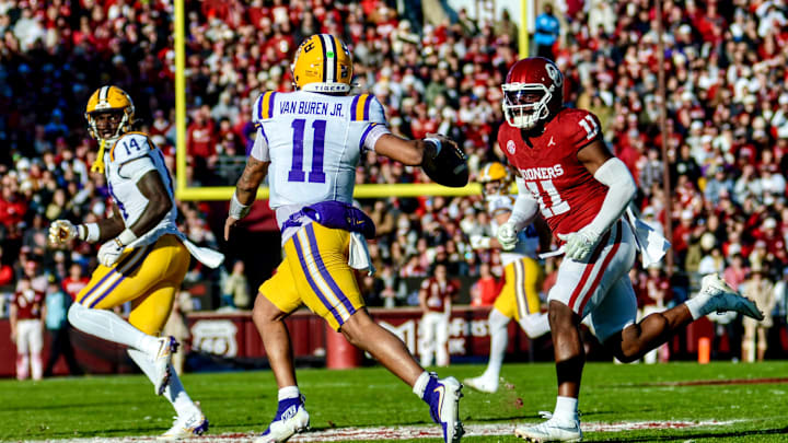 Oklahoma linebacker Kobie McKinzie Oklahoma linebacker Kobie McKinzie