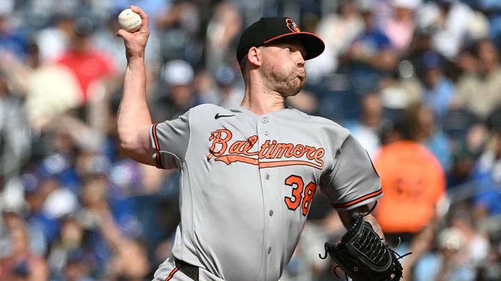 Sep 12, 2026; Toronto, Ontario, CAN; Baltimore Orioles starting pitcher Kyle Bradish (38) delivers a pitch against the Toronto Blue Jays in the first inning at Rogers Centre. Mandatory Credit: Dan Hamilton-Imagn Images Sep 12, 2026; Toronto, Ontario, CAN; Baltimore Orioles starting pitcher Kyle Bradish (38) delivers a pitch against the Toronto Blue Jays in the first inning at Rogers Centre. Mandatory Credit: Dan Hamilton-Imagn Images