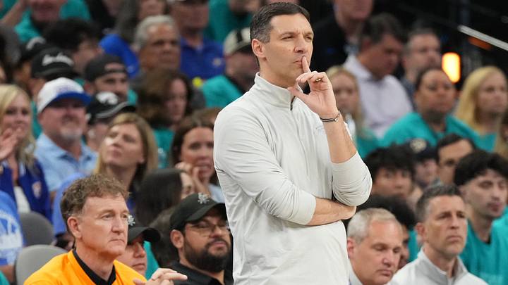 May 22, 2026; San Antonio, Texas, USA; Oklahoma City Thunder head coach Mark Daigneault reacts in the first half during game three of the western conference finals for the 2026 NBA playoffs at Frost Bank Center. Mandatory Credit: Scott Wachter-Imagn Images May 22, 2026; San Antonio, Texas, USA; Oklahoma City Thunder head coach Mark Daigneault reacts in the first half during game three of the western conference finals for the 2026 NBA playoffs at Frost Bank Center. Mandatory Credit: Scott Wachter-Imagn Images