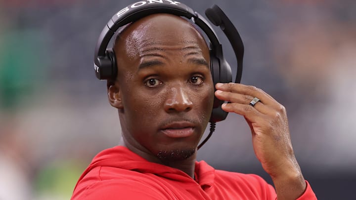 Houston Texans head coach DeMeco Ryans during a preseason game vs. the Carolina Panthers.