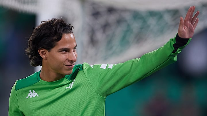 El jugador Diego Lainez. El jugador Diego Lainez.