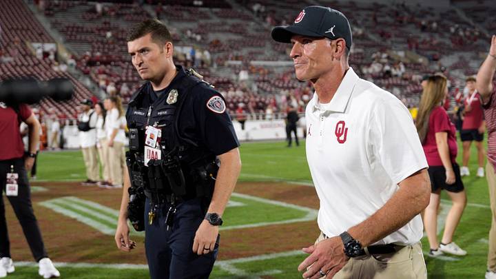 Oklahoma coach Brent Venables walks off the field after the Sooners' 14-6 win over New Mexico. Oklahoma coach Brent Venables walks off the field after the Sooners' 14-6 win over New Mexico.