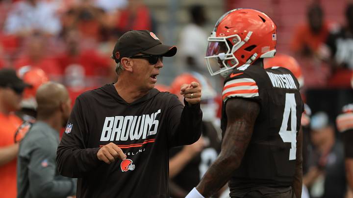 Browns head coach Todd Monken and quarterback Deshaun Watson got the win in Tampa on Sunday, beating the Bucs, 23–19.