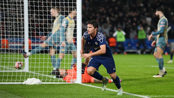 Joao Neves completed PSG's comeback victory over Man City