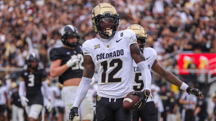 Colorado Buffaloes two-way star Travis Hunter scores a touchdown against the UCF Knights.