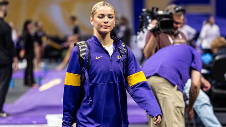 Tigers Olivia Dunne during the meet against the Georgia Bulldogs at Maravich Center.
