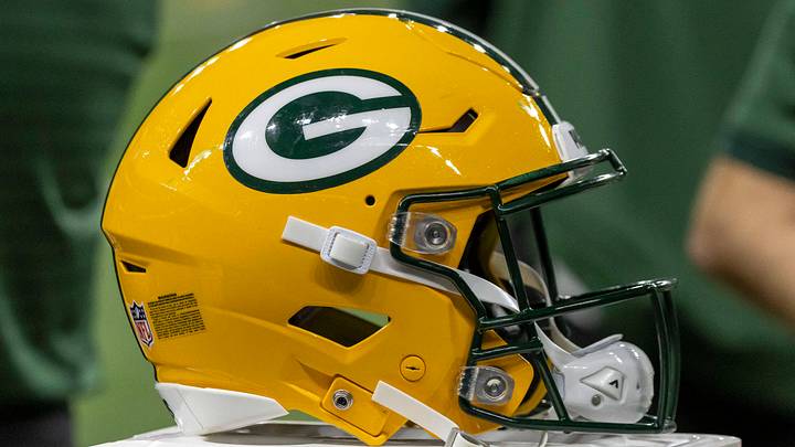 Green Bay Packers helmet; David Reginek Green Bay Packers helmet; David Reginek