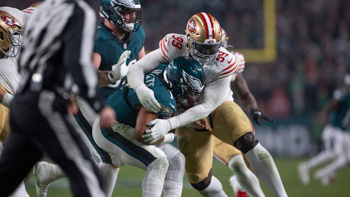 Javon Kinlaw, San Francisco 49ers, Jalen Hurts, Philadelphia Eagles