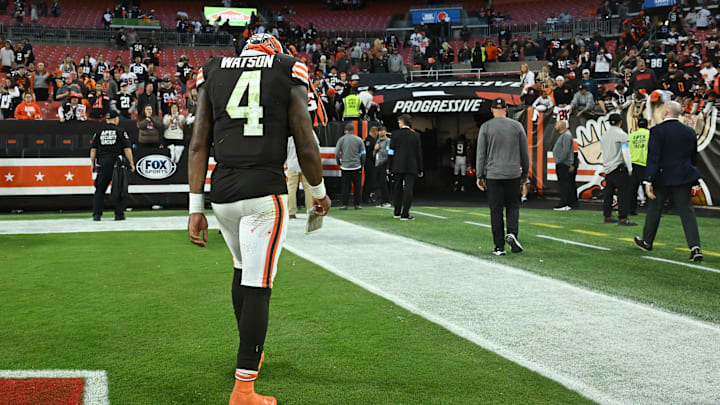 Watson struggled mightily in Cleveland's Week 1 loss to the Cowboys