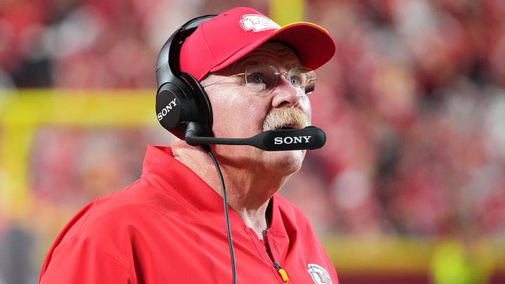 Sep 20, 2026; Kansas City, Missouri, USA; Kansas City Chiefs head coach Andy Reid looks on during the third quarter against the Indianapolis Colts at GEHA Field at Arrowhead Stadium. Mandatory Credit: Denny Medley-Imagn Images Sep 20, 2026; Kansas City, Missouri, USA; Kansas City Chiefs head coach Andy Reid looks on during the third quarter against the Indianapolis Colts at GEHA Field at Arrowhead Stadium. Mandatory Credit: Denny Medley-Imagn Images