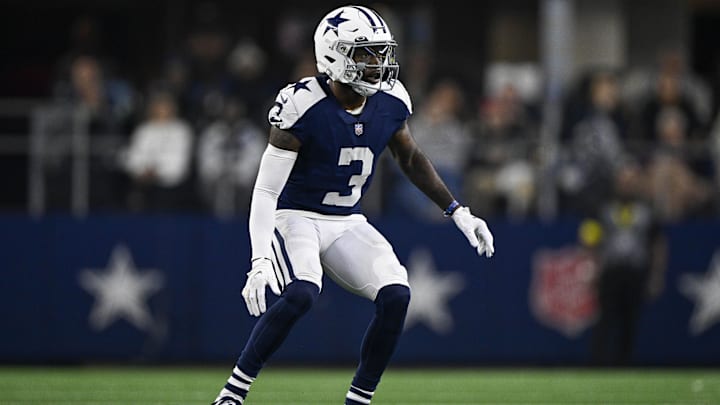 Nov 24, 2022; Arlington, Texas, USA; Dallas Cowboys cornerback Anthony Brown (3) in action during