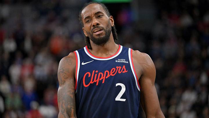 Apr 8, 2026; Inglewood, California, USA; Los Angeles Clippers forward Kawhi Leonard (2) reacts after a missed basket in the second half against the Oklahoma City Thunder at Intuit Dome. Mandatory Credit: Jayne Kamin-Oncea-Imagn Images Apr 8, 2026; Inglewood, California, USA; Los Angeles Clippers forward Kawhi Leonard (2) reacts after a missed basket in the second half against the Oklahoma City Thunder at Intuit Dome. Mandatory Credit: Jayne Kamin-Oncea-Imagn Images