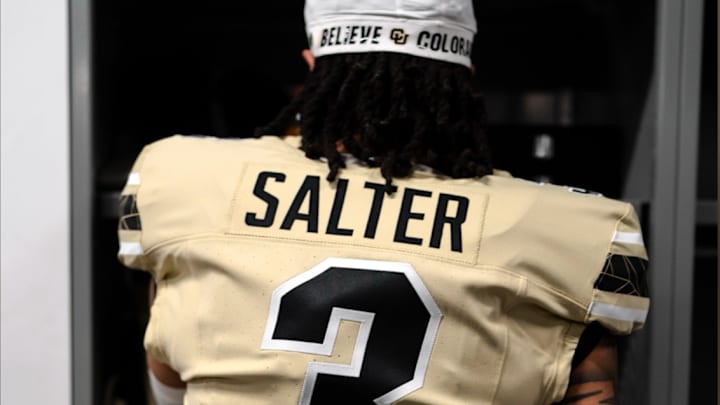 Colorado Buffaloes Utah Utes Uniform Salt Lake City Big 12 Conference Football Deion Sanders Coach Prime Kaidon Salter Dampie Colorado Buffaloes Utah Utes Uniform Salt Lake City Big 12 Conference Football Deion Sanders Coach Prime Kaidon Salter Dampie