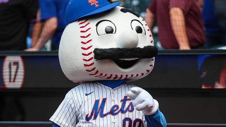 Jul 9, 2022; New York City, New York, USA; New York Mets mascot Mr. Met wears a mustache in honor of Keith Hernandez at the ceremony for Keith Hernandez s jersey at Citi Field. Mandatory Credit: Wendell Cruz-Imagn Images Jul 9, 2022; New York City, New York, USA; New York Mets mascot Mr. Met wears a mustache in honor of Keith Hernandez at the ceremony for Keith Hernandez s jersey at Citi Field. Mandatory Credit: Wendell Cruz-Imagn Images