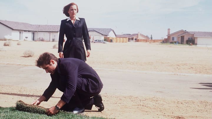 Gillian Anderson and David Duchovny in 'The X-Files.'