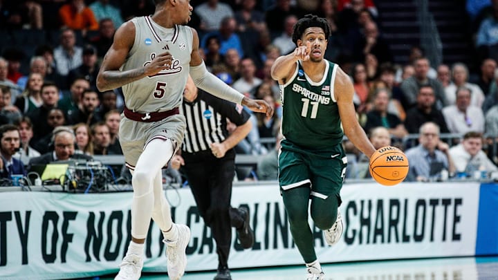 Michigan State guard A.J. Hoggard (11)