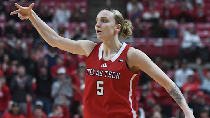 Texas Tech's Denae Fritz at United Supermarkets Arena.
