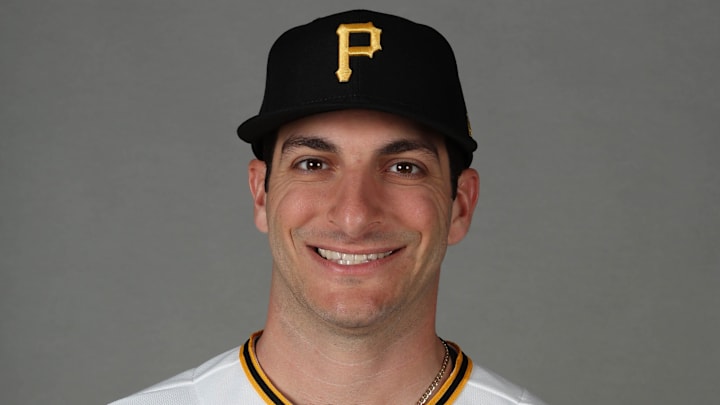 Feb 18, 2026; Bradenton, FL, USA; Pittsburgh Pirates pitcher Joe La Sorsa (54) poses for a photo during media day at Pirate City. Mandatory Credit: Kim Klement Neitzel-Imagn Images Feb 18, 2026; Bradenton, FL, USA; Pittsburgh Pirates pitcher Joe La Sorsa (54) poses for a photo during media day at Pirate City. Mandatory Credit: Kim Klement Neitzel-Imagn Images