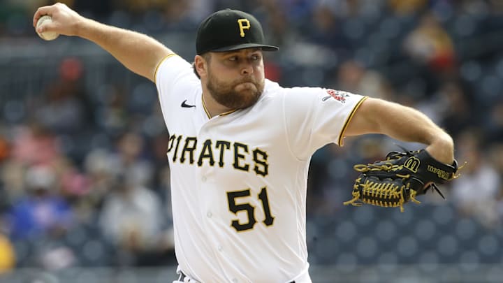 Sep 25, 2022; Pittsburgh, Pennsylvania, USA;  Pittsburgh Pirates relief pitcher David Bednar (51)