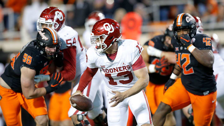 OU quarterback Caleb Williams (13) may be headed to the USC football program soon.