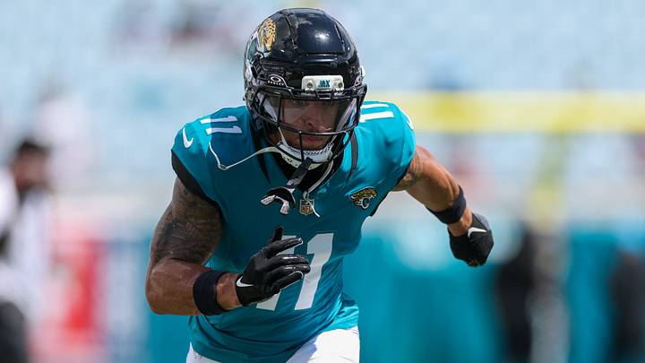 Sep 7, 2025; Jacksonville, Florida, USA; Jacksonville Jaguars wide receiver Parker Washington (11) warms up before a game against the Carolina Panthers at EverBank Stadium. Mandatory Credit: Nathan Ray Seebeck-Imagn Images Sep 7, 2025; Jacksonville, Florida, USA; Jacksonville Jaguars wide receiver Parker Washington (11) warms up before a game against the Carolina Panthers at EverBank Stadium. Mandatory Credit: Nathan Ray Seebeck-Imagn Images