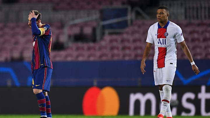 Once again, PSG and Barcelona will contest a knockout phase for the UEFA Champions League. / David Ramos/GettyImages