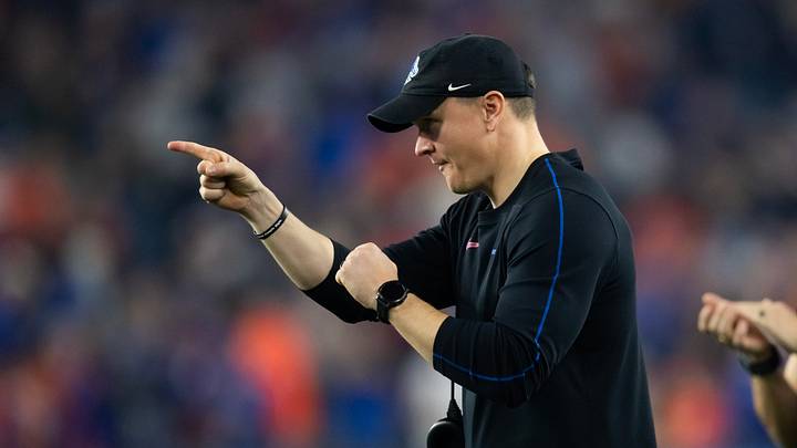 Boise State Broncos head coach Spencer Danielson. Boise State Broncos head coach Spencer Danielson.