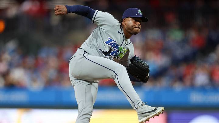 Sep 25, 2026; Philadelphia, Pennsylvania, USA; Tampa Bay Rays pitcher Freddy Peralta (51) throws a pitch against the Philadelphia Phillies during the first inning at Citizens Bank Park. Mandatory Credit: Bill Streicher-Imagn Images Sep 25, 2026; Philadelphia, Pennsylvania, USA; Tampa Bay Rays pitcher Freddy Peralta (51) throws a pitch against the Philadelphia Phillies during the first inning at Citizens Bank Park. Mandatory Credit: Bill Streicher-Imagn Images