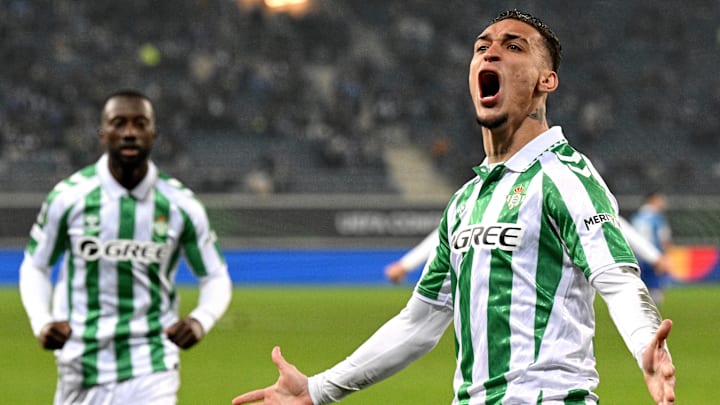 Antony marcou na vitória do Betis sobre o Gent